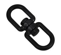 JOINPAYA Pivot De Balançoire Robuste en Acier Inoxydable 360° pour Hamac Et Chaise Suspendue, Crochet Pivotant à Roulement, Fixation pour Extérieur, Noire M8