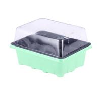 JOINPAYA Plateau de Germination 12 Cellules en Plastique Vert avec Couvercle Isolant, Facile à Retirer, pour Semis Potager et Jardinage Extérieur