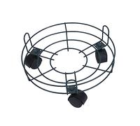 JOINPAYA Plateau De Jardinière en Métal Mobile avec roulettes pour Pots De Fleurs Grand Modèle en Vert Olive Accessoire Robuste pour Intérieur Et Jardin pour Pots Lourds De Déplacement