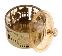 JOINPAYA Plateau de Service pour Collations en Fer et Plastique Or, Pratique et Décoratif pour Table de Dîner et Vie Quotidienne, Style Simple et Moyen-oriental pour Ramadan