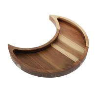 JOINPAYA Plateau Lunaire en Bois Plateau de Présentation de Lune Support Lune Design Simple Surface Lisse pour Fruits Secs et Bijoux