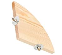 JOINPAYA Plateforme Bois pour Perruches Jouet Accessoire pour Oiseaux Perchoir pour Conures Objet à Ronger pour Perruches Calopsittes Plateforme Exercice pour Cages Oiseaux