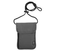 JOINPAYA Pochette de Voyage Multifonction Étanche Grise avec Tour de Cou Organiseur de Documents et Porte-Passeport Protection RFID pour Voyage D’Affaires et Déplacements
