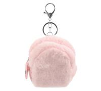 JOINPAYA Pochette en Peluche pour Petite Fille Mini Rose avec Porte-clés