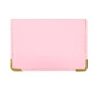 JOINPAYA Pochette Fine pour Cartes Bancaires et Identité en Cuir PU Rose, Étui RFID la Déchirure, pour Bureau et Voyage d'affaires