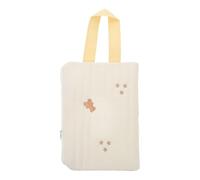 JOINPAYA Pochette Porte-lingettes Bébé de Voyage Réutilisable Matelassée Petite Taille avec Broderie Ours, Étui Portable pour Lingettes Humides, Ouverture Large et Joint Étanche