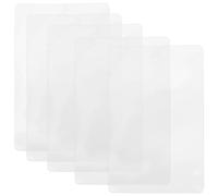 JOINPAYA Pochettes en Pvc Transparentes Paquet à Plate Lot de 100 pour Étiquettes Solide, Faciles à Utiliser, pour Organiser Cartes