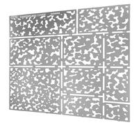 JOINPAYA Pochoirs Camouflage Réutilisables en Acier Inoxydable pour Peinture DIY sur Meubles et Surfaces Planes