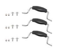 JOINPAYA Poignée de Remplacement pour Couvercle de Casserole en Acier Inoxydable, Lot de 3 Set de Poignées Universelles Doubles Trous, Taille Moyenne, Résistantes la Chaleur