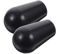 JOINPAYA Poignée de Robinet à Bière Noire en Plastique, Lot de 2 Pièces, Accessoire Polyvalent Haute Dureté, Design Élégant pour Tireuse à Bière