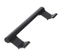 JOINPAYA Poignée intérieure en aluminium pour porte coulissante avec bouton à pousser, accessoire de porte de grange noir, installation facile et prévention contre la rouille, pour portes