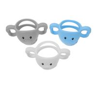 JOINPAYA Poignées de Biberon en Silicone 3 Pièces Design Antidérapant et Forme Unique, Faciles à Saisir pour Bébés et Aidants Familiaux