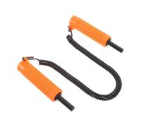 JOINPAYA Pointe de Glace de Sécurité Rétractable pour Pêche en Acier Inoxydable avec Poignée Antidérapante en PVC Orange Portable pour Rivière et Lac