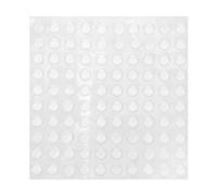JOINPAYA Points de relief pour les aveugles 100Pcs en silicone blanc auto-adhésifs anti-collision pour meubles et armoires pour personnes malvoyantes au bureau et à la maison