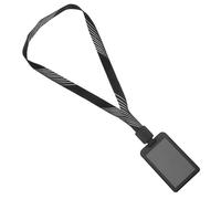 JOINPAYA Porte-Badge avec Pochettes Transparentes pour Cartes Cordon Rayé Extensible avec Mousqueton Étui de Protection Résistant et Solide pour Cartes D’Identité et Badges de Travail