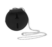 JOINPAYA Porte-Badge de Police avec Clip Rond Porte-Badge de Sécurité Transparent Accessoire Policier Pratique avec Chaîne à Billes Compatible pour Cartes d'Identité et Accréditations