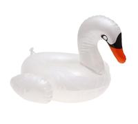 JOINPAYA Porte-bière à Eau Gonflable en PVC Forme Cygne Blanc, Léger Et Facile à Gonfler, pour Piscine Et Fête, Support Bière Flottant Réutilisable