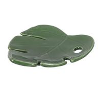 JOINPAYA Porte-Bijoux en Céramique Forme Feuille Grand Modèle, Vide-Poches pour Boucles d'Oreilles et Clés, Organisateur pour Bureau et Chambre