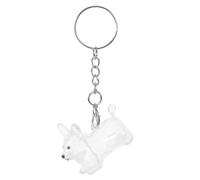 JOINPAYA Porte-Clés Commémoratif en Plastique pour Poils D’Animaux Bocal Souvenir de Chiot Corgi Boîte de Rangement Légère et Portable pour Collecte et Conservation des Poils de Chien