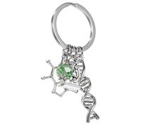 JOINPAYA Porte-Clés Microscope Scientifique en Métal Pendentif Biologie et Molécule Porte-Clés Paquet à Dos Original pour Étudiants Présent Biochimie et Médecine Accessoire Décoratif