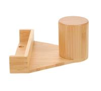 JOINPAYA Porte-craies de Billard, Support à Craie Portable Triangulaire en Bambou Jaune, Fixation Murale Peu Encombrante, Finition Lisse et Sûre, pour Salles de Billard Professionnelles