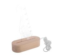 JOINPAYA Porte-médiators Lumineux Forme de Tête de Manche Support Acrylique pour Médiators de Guitare Rangement pour Instruments