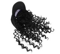 JOINPAYA Postiche Casquette de Baseball Bou Afro 1b, Perruques à Visière pour Femmes, Chapeau avec Cheveux Synthétiques Naturels, Volume Moyen, Confort Respirant, pour Voyages et Usage