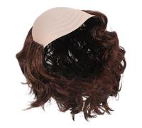 JOINPAYA Postiche Chauve Marron Synthétique Courte Côtés Poilus, Postiche Amusante pour Adultes, pour Cosplay Halloween, Déguisement de Moine et Fêtes Costumées, Accessoire de Jeu de Rôle