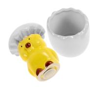 JOINPAYA Pot à Épices en Céramique Blanche Couvercle en Silicone, Petit Contenant Multifonction pour Poivre et Condiments, Décoration la Cuisine Compacte et Pratique, pour Assaisonnement