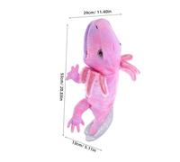 JOINPAYA Poupée à Main Axolotl Peluche avec Bouche Mobile Peluche Doux pour Garçon Fille de Ans Animale pour Jeu de Rôle et Contes