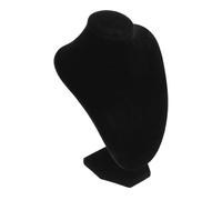 JOINPAYA Présentoir à Bijoux Buste Noir en Velours 20 CM Porte-Colliers et Pendentifs pour Rangement et Exposition Organisateur de Bijoux Élégant pour Maison ou Boutique