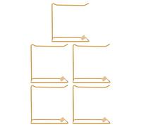 JOINPAYA Présentoir à Ongles en Fer Doré 5 Pièces pour Nuancier de Vernis Gel, Support Stable pour Échantillons Nail Art, Adapté aux Salons Professionnels et Usage Domestique, Accessoires