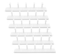 JOINPAYA Présentoir à Ongles Non Magnétique Blanc 6 Sets Base Amovible Support D'entraînement pour Faux Ongles Œil de Chat, Outil Polyvalent pour Nail Art, Planche Entraînement Pratique