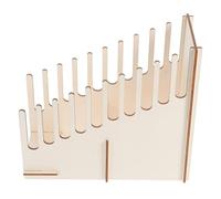 JOINPAYA Présentoir en Bois pour Cartes de Visite Compartiments Polyvalents, Organisateur de Bureau Élégant, Support D'exposition Chaleureux pour Bureau, Magasin et Comptoir de Vente