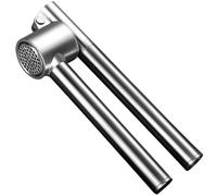 JOINPAYA Presse-ail à Long Manche en Acier Inoxydable, Hachoir à Ail Multifonction Trous Uniformes, Outil Cuisine Pratique pour Presser L’ail Frais, Ustensile Solide et Ergonomique,