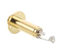 JOINPAYA Prise Jack Mono Filetée Dorée pour Guitare Acoustique et Basse - Bouton de Sangle Unique avec Vis - Remplacement Sortie Jack pour Attache-Courroie - Compatible Multi-Modèles