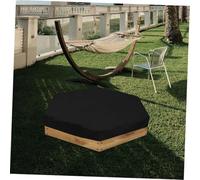 JOINPAYA Protection Piscine Hexagonale Réutilisable Noir Couverture Pliable Anti-poussière et Isolante pour Piscine Gonflable de Jardin Facile à Installer