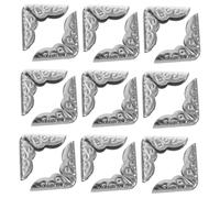 JOINPAYA Protections d'angle Métalliques Vintage 40 Pièces, Coins de Livres 14 Mm, Protège-Coins pour Albums Photo et Carnets, Accessoires Décoratifs pour Scrapbooking et Protection