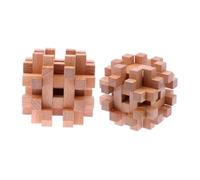 JOINPAYA Puzzle Ball Bois Serrure Ming Jouet Puzzle IQ Débloquer Serrure Luban Casse-tête Jouet Imbriqué Éducatif
