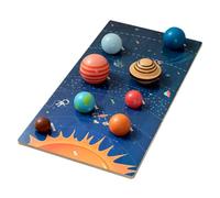 JOINPAYA Puzzle Bois Planètes Système Solaire Éducatif Garçon Fille Blocs Apprentissage Cognitif Jeux Exploration de Espace
