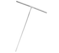 JOINPAYA Racloir à Crêpes en Acier Inoxydable Grand Modèle, Étaleur Pâte Crêpes en Métal, Outil de Cuisson pour Crépière Domestique, Spatule de T, Ustensile la Cuisine Polyvalent