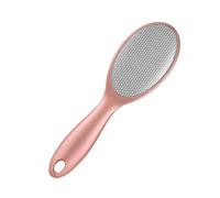 JOINPAYA Râpe à Pieds Double Face en Acier Inoxydable pour Élimination des Callosités et Exfoliation, Outil de Pédicure Professionnel, Finition Or Rose, 1 Pièce, Soin des Pieds et Solide