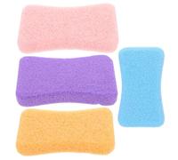 JOINPAYA Râpe à Pieds Professionnelle 4 Pièces pour Éliminer Peaux Mortes et Callosités Surface Ergonomique Solide et Lavable Outil de Pédicure pour Pieds Lisses à Domicile