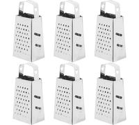 JOINPAYA Râpes à Fromage Portables en Acier Inoxydable Lot de 6, Trancheuses Multifonctions pour Légumes, Gingembre, Citron Poignée, Format Mini Cuisine et Restaurant