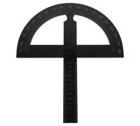 JOINPAYA Rapporteur d'Angle en Métal 180° Moyen Format Noir Guide d'Onglet pour Circulaire de Table Accessoire Précis pour Travail du Bois et Mesures d'Angles Techniques