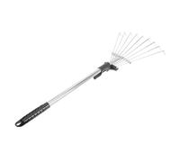 JOINPAYA Râteau de Jardin Acier Inoxydable Rétractable pour Ameublir Sol Outil Pratique de Jardinage pour Entretien Domestique et Cultures de Fleurs et Légumes Couleur