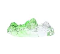 JOINPAYA Repose-Pinceaux en Verre Cristal Vert Clair Presse-Papiers Lourd pour Calligraphie et Peinture Porte-Stylo Multifonction pour Artistes Support Traditionnel et Moderne pour