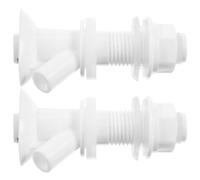 JOINPAYA Robinet à Bouton-poussoir Blanc en Plastique pour Refroidisseur D'eau, Lot de 2 Pièces Réutilisables, Facile à Installer, Cuisine