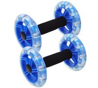 JOINPAYA Roue Abdominale Double Roue Bleue pour Exercices Abdominaux Renforcement Musculaire Équipement Fitness Portable pour Hommes et Femmes