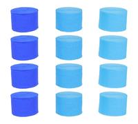 JOINPAYA Rouleaux de Papier Crépon pour Fête d'anniversaire, 12 Pièces Serpentins Décoratifs Bleu Ciel, Paon et Bleu Roi, Papier Crépon Coloré Multifonction pour Décoration de Fête